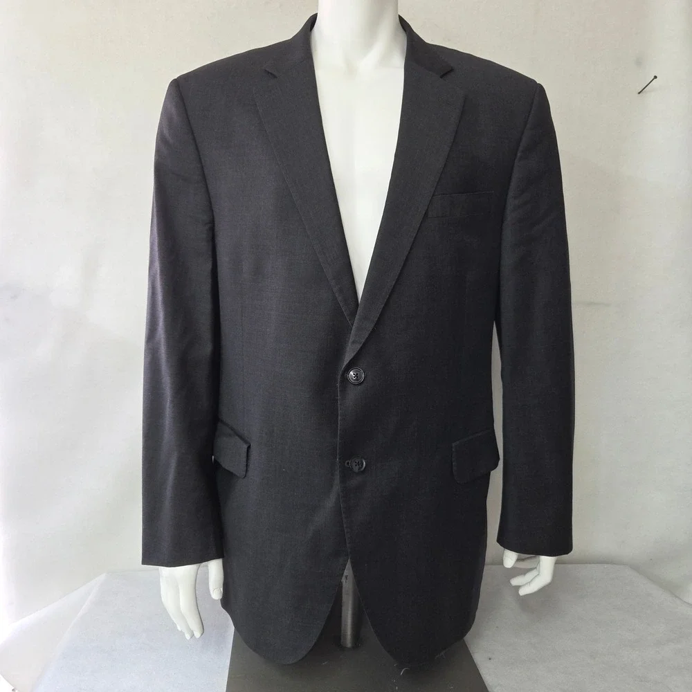 Peter Millar Men's 48T Charcoal Wool Suit Jacket Blazer Made in Canada Sportcoat